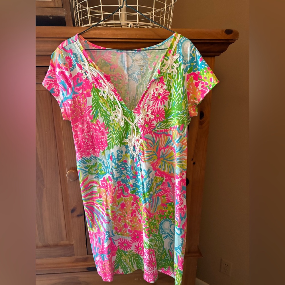 Lilly Pulitzer Multicolor Floral Print Top - Pink, Green, Blue